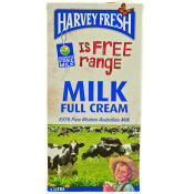 Harvey Fresh Full Cream Milk 1L