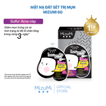 Mặt nạ đất sét giảm mụn MizuMi 6g