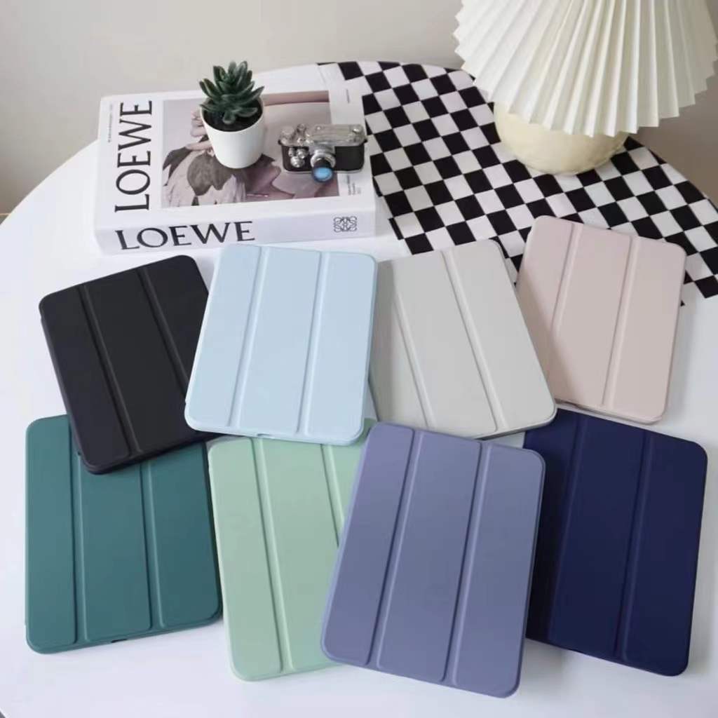 เคส iPad สำหรับ   Air1/Air2 Gen 5/Gen 6 9.7 Air3 10.5/โปร 10.5 gen7/gen8/gen9 10.2 Air4 Air510.9 Pro 11 2020/2021 น้ำหนักเบาพร้อมช่องเสียบปากกา