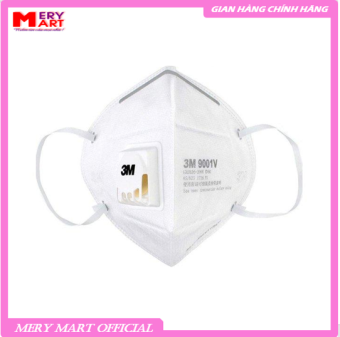 Khẩu Trang Bảo Hộ Lọc Bụi Vi Khuẩn 3M 9001V, Có Van Lọc Mùi Hôi, Lọc Độc, Kháng Khuẩn, Chống Bụi Siêu Mịn