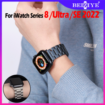 Dây đeo kim loại cho Apple Watch UItra 49mm 45mm 41mm 44mm 40mm Vòng đeo tay bằng thép không gỉ cho i Watch Series 8 SE thắt lưng