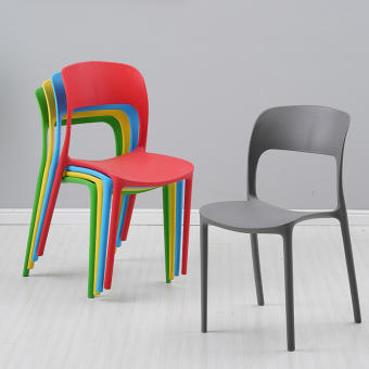 Ghế cafe tựa lưng xếp gọn, ghế nhựa đa năng phong cách hiện đại BGN001