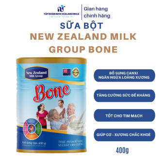 Sữa bột New Zealand Milk Group Bone Lon 400g  - Sữa CanXi Cho Người Già - Hỗ Trợ Xương Khớp - Bổ Sung Canxi - Ngăn Ngừa Loãng Xương