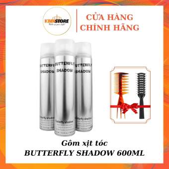 Gôm xịt tóc nam nữ Butterfly Shadow 600ml - Gôm xịt tóc giữ nếp tóc tạo kiểu tóc
