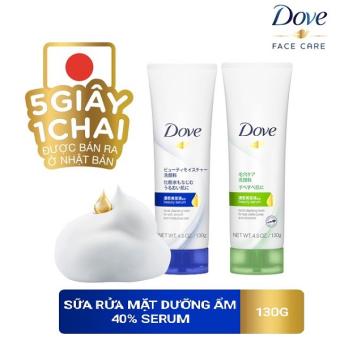 Sữa rửa mặt bọt mịn Dove Serum kiềm dầu & se khít lỗ chân lông 130g