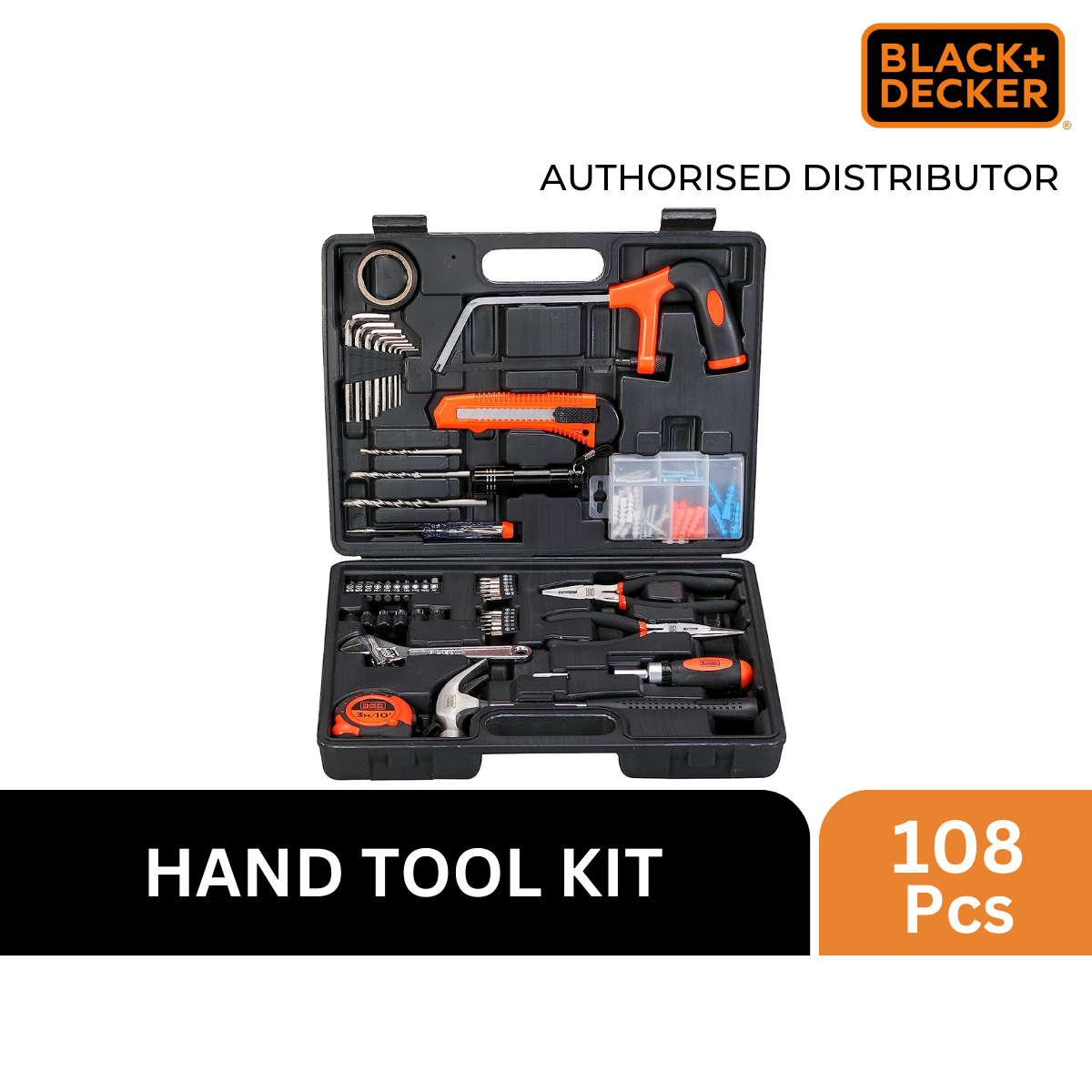 Black + Decker Hand Tools Set / 108 Pcs