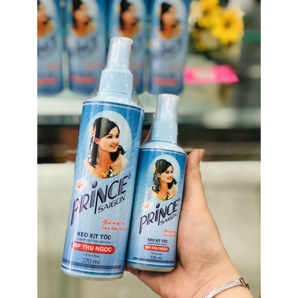 Keo xịt tóc tạo nếp prince saigon 125ml/270ml