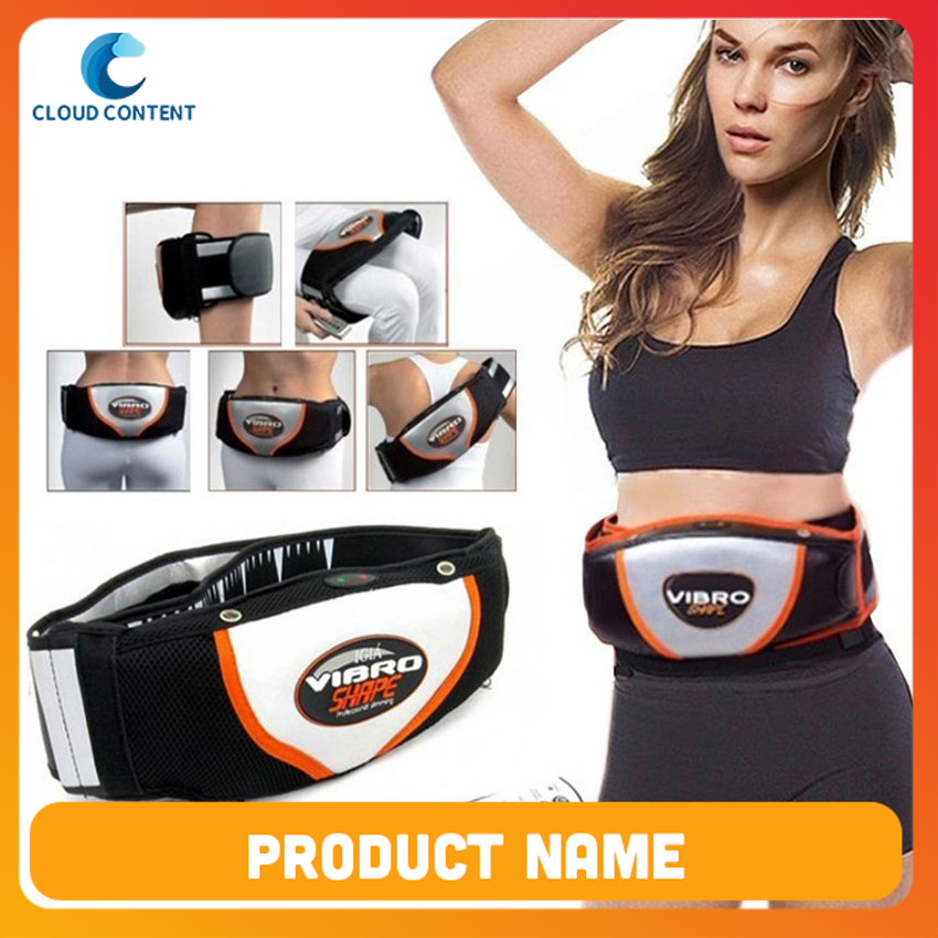 Đai massage rung nóng giảm béo vibro shape - đai masage rung quấn bụng,đùi giảm béo cao cấp