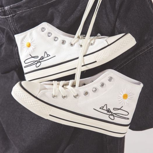 ▼✷♀  Giày CV Hoa Cúc Cổ Cao Full Box