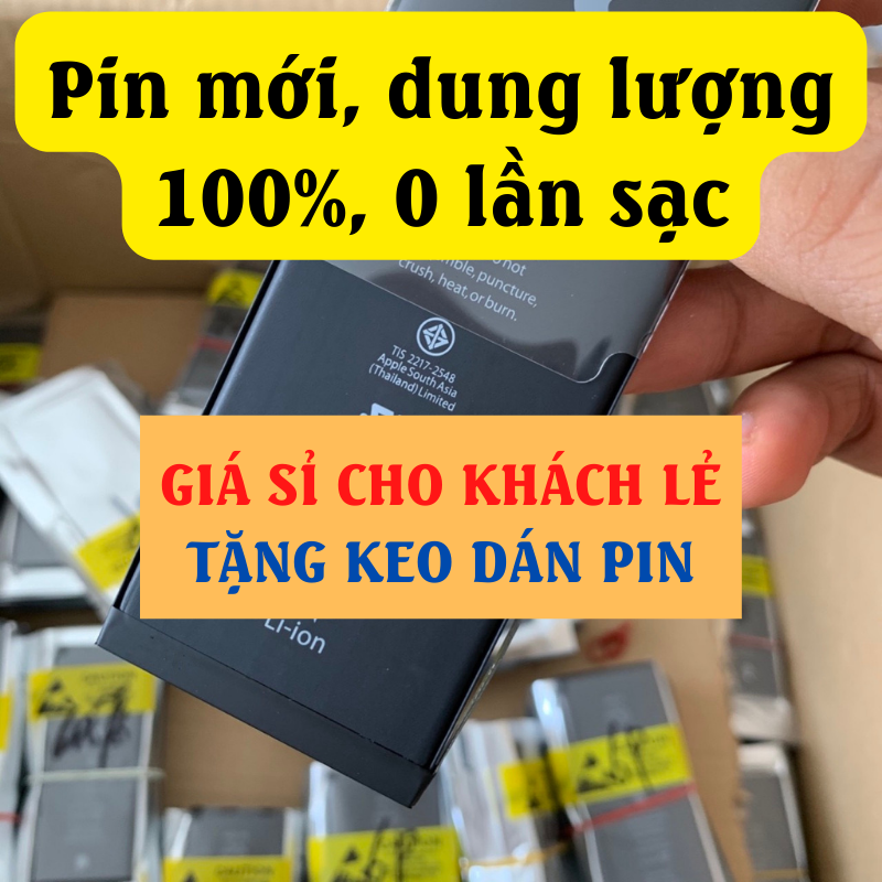Pin điện thoại 5 / 5s / 5c / 6 / 6s / 7 / 8 / 6 plus / 6s plus / 7 plus / 8 plus dung lượng chuẩn