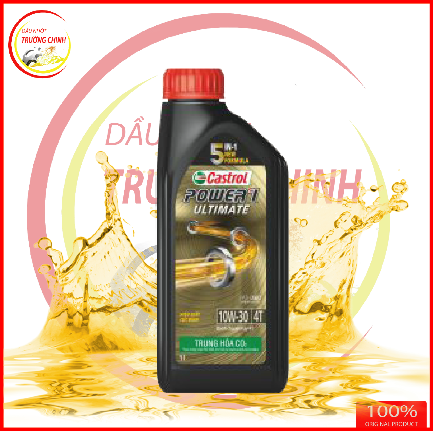 Nhớt Castrol Power 1 ULTIMATE 10W30 dành cho xe số, tay côn mới