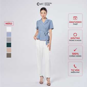 Quần Baggy Nữ CCHAT Cạp Bổ Bản To Chất Tuytsi Cao Cấp 22QDS2019BT