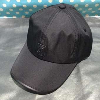 NÓN KẾT VẢI DÙ , VIỀN DA - DÁNG SƠN (ĐEN)