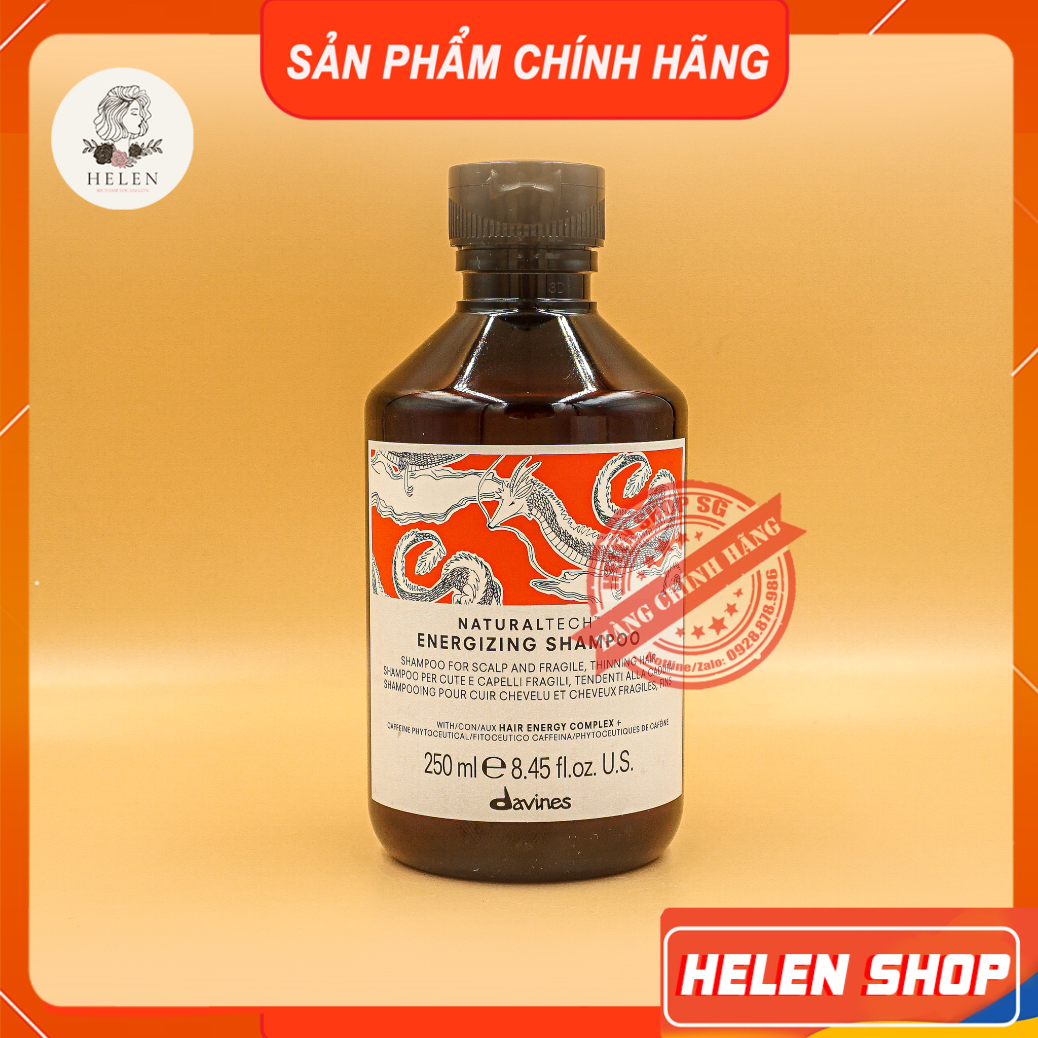 DAVINES Dầu Gội Ngăn Rụng Tóc ENERGIZING SHAMPOO 250 - 1000ML
