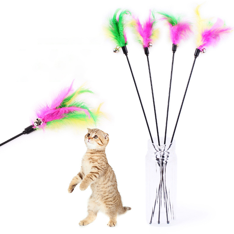 Cat Teaser Wands, Retractable Fishing Pole Wand Cat Teaser Stick