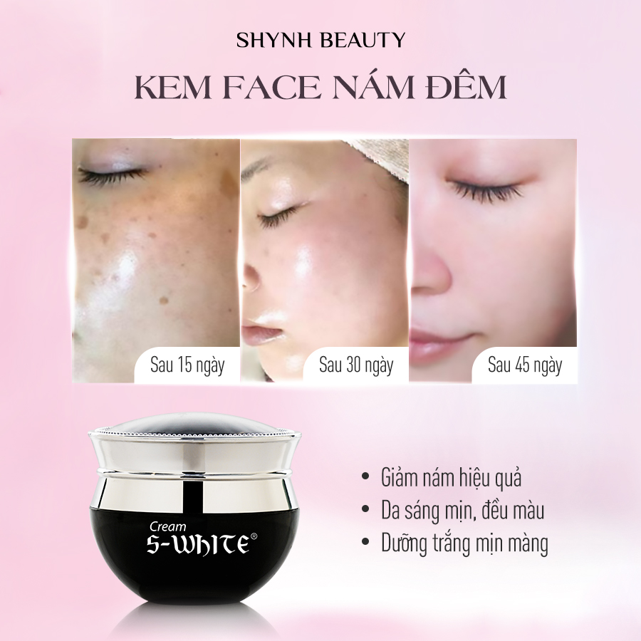 Kem face nám giúp làm mờ tàn nhan, vết thâm S-White 25gr