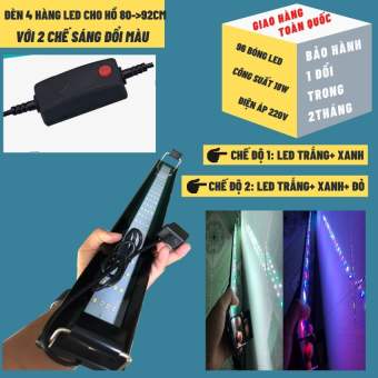 Đèn Led hồ cá [hồ 80-90cm], đèn led RGB cho hồ cá kiểng và hồ thủy sinh