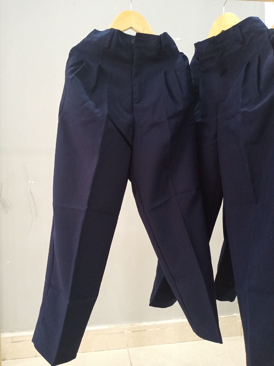 Quần Tây Học Sinh Bé Trai Bé Gái Cấp 1 Cấp 2 Xanh Đen- Quần Tây Học Sinh Đi học Đủ Size