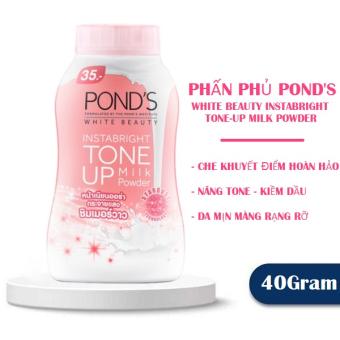 Phấn Phủ Pond's White Beauty Nâng Tông Da Kiềm Dầu Đều Màu Da Dạng Bột Mịn Pond's White Beauty Instabright Tone Up Milk Powder 40g