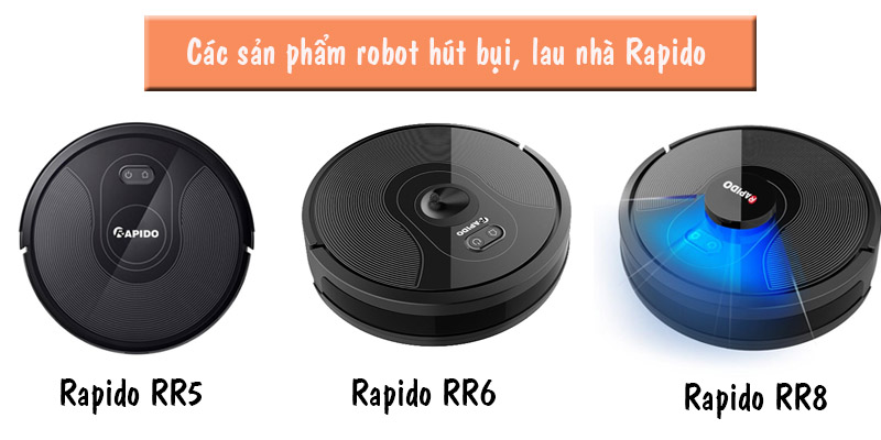 Robot hút bụi lau nhà rapido rr8 - rr6 -