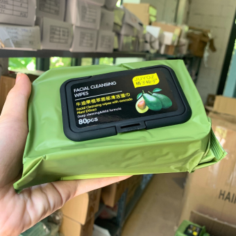 Khăn ướt tẩy trang bơ gói 80 tờ