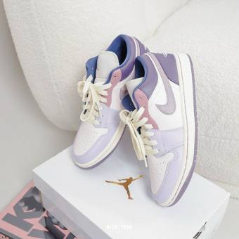 Giày Sneaker Nữ Nike JORDAN 1 LOW PASTEL PURPLE - Tặng Kèm Vớ Nike