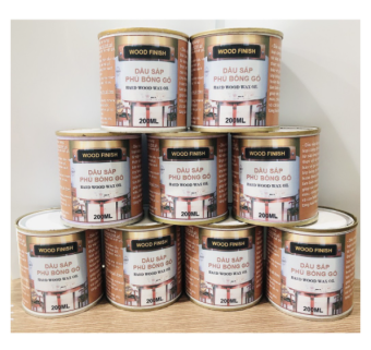 Dầu sáp cứng lau phủ bóng hoàn thiện bề mặt nội thất gỗ và resin 200ML