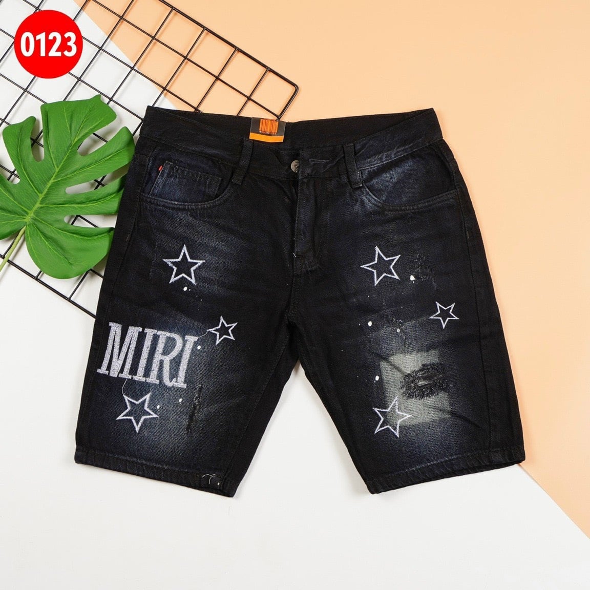 Quần Short Jean Nam Quần Sọt Jean Miri Ngôi Sao Trẻ Trung Cá Tính Hiện Đại Mang Đến Cảm Giác Thoải Mái Hàng Y Hình [ẢNH THẬT]