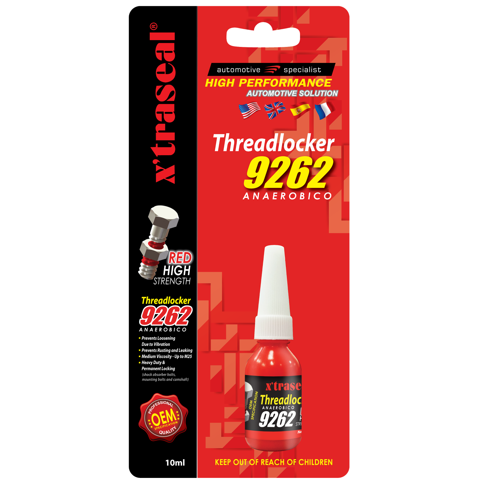 Keo khóa ren / keo chống tháo XTraseal 9262 Threadlocker 10ml