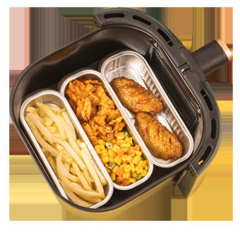 Set 5 Khay Giấy Bạc Hình Chữ Nhật Cao Cấp