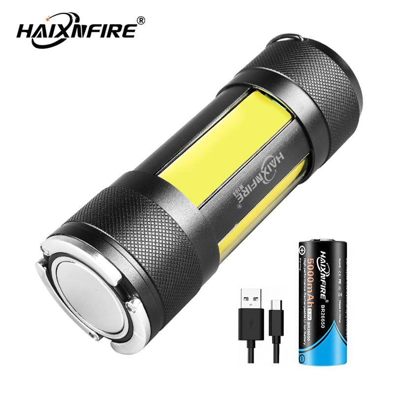 Haixnfire đèn cắm trại led w104 đèn pin sạc usb đèn làm việc cob đèn rọi chống nước đèn pin khẩn cấp