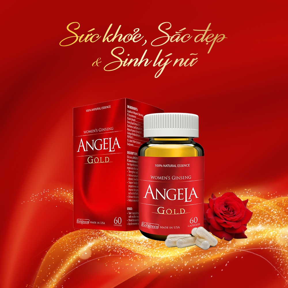 Viên uống angela gold tăng cường sinh lý nữ 60 viên
