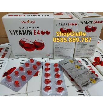Vitamin e 400 đẹp da, mờ thâm, chống lão háo, làm sáng và mịn da, làm da sáng tự nhiên có tinh chất nha đam hộp 100 viên