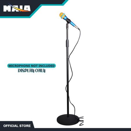 MAIA Metal Microphone Stand - Floor-to-Ceiling Wheat Stand