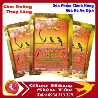 Cám chim chích chòe than, lửa, đất, Cám Chòe Phú Vinh, thay lông nhanh, khỏe, bóng mượt, Nhanh vào lửa sau thay lông, Chim căng sung ra bộ đẹp, gói 200g -  Thức Ăn Phụ Kiện Chim Cảnh