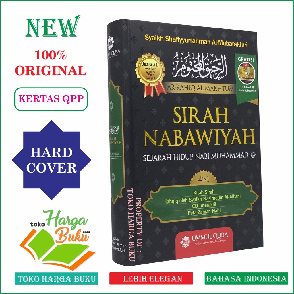 Sirah Nabawiyah - Sejarah Hidup Nabi Muhammad [Original] BONUS CD Interaktif - Ummul Qura - Merek UMMUL QURA Harga 118,000 rupiah*Gratis Ongkir