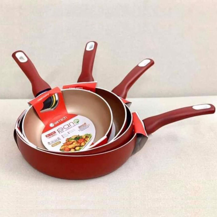 Chảo chống dính sâu lòng cao cấp đáy từ elmich size 20/24/26/28cm hàng chính hãng