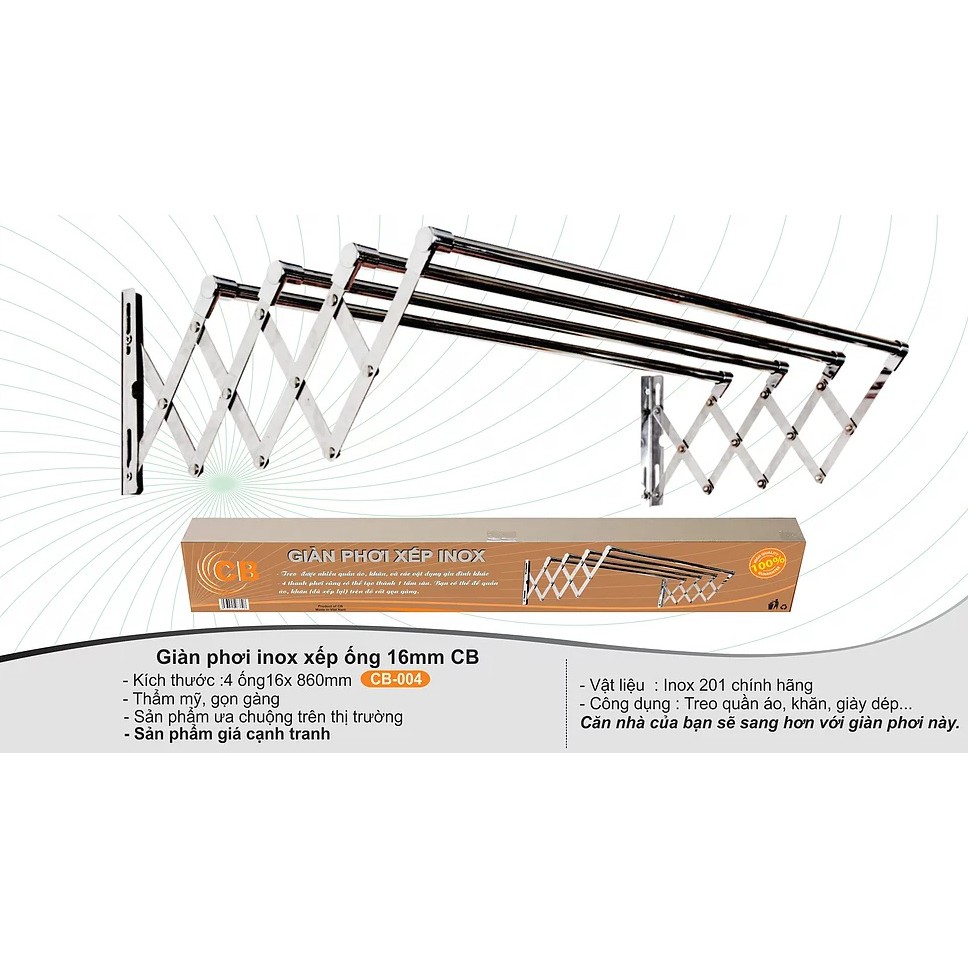 Giàn Phơi Gắn Tường, Giá Phơi Đồ Inox Co Giãn Thông Minh - 86 Cm Cao Cấp, Công Nghệ NHẬT BẢN, Giàn Phơi Đồ Đa Năng Gấp Gọn, Bền, Đẹp, Tiết Kiệm Diện Tích, Giá Treo Quần Áo Hiện Đại, Giàn Phơi Không Rỉ, Hàng Chính Hãng, Bảo Hành 5 Năm