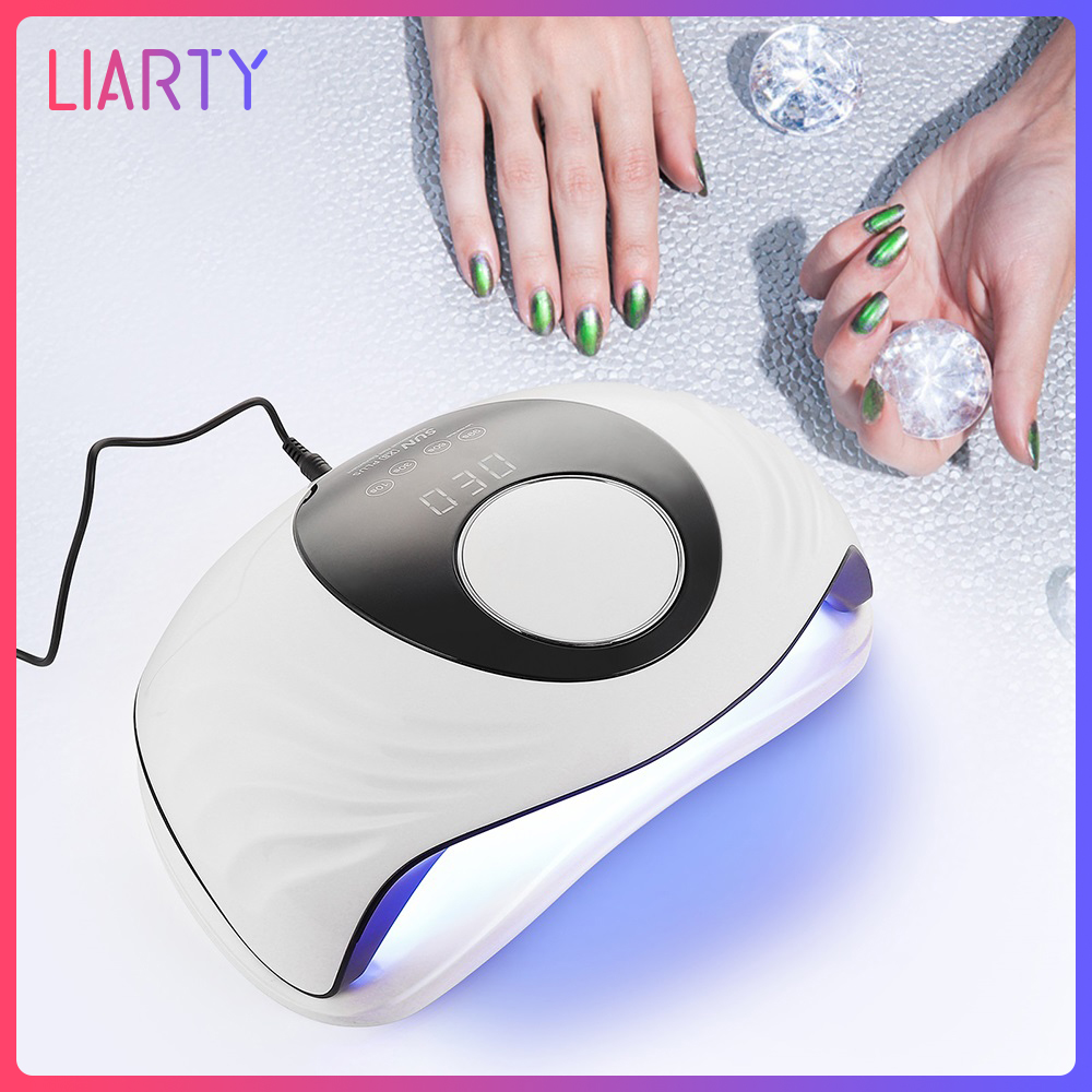 Gambar LIARTY 84W Nail Dryer Fast Ultraviolet Drying 42 PCS Lamp Holders Durable White Pink