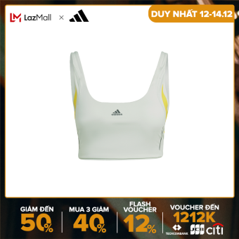 adidas TRAINING Áo Bra HIIT Tập Luyện Medium Support Luxe Powerimpact Nữ Màu xanh lá HM6392