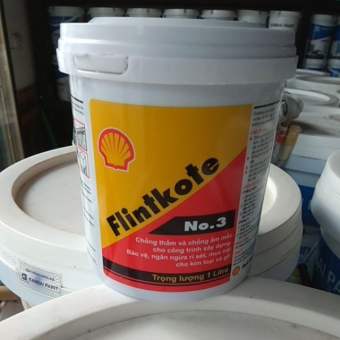 Sơn chống thấm bể cá Koi, bể nước, sàn, tường đứng, Shell Flinkote 1L, Chống thấm đa năng màu đen