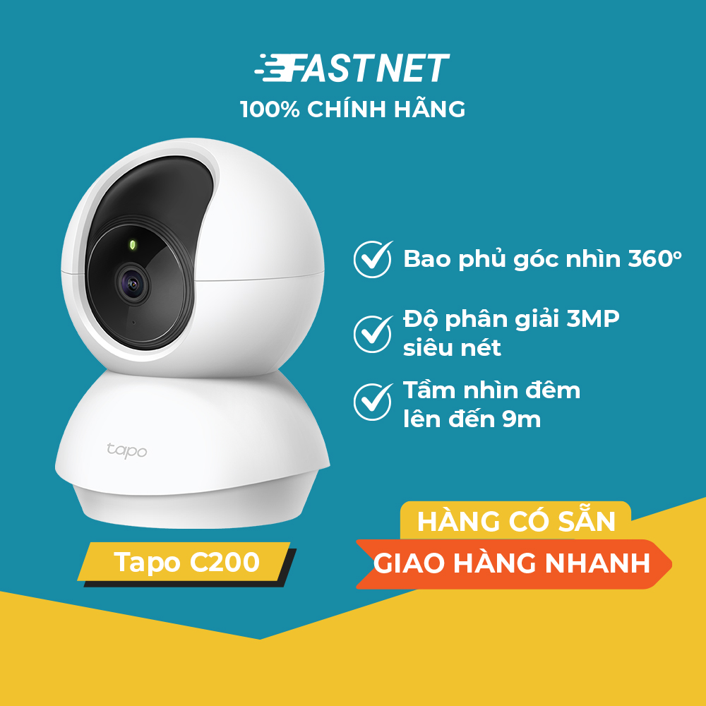 Camera wifi tp-link tapo c200 / c210 smart ir full hd 1080p - hàng chính hãng