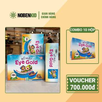 10 Hộp Bổ mắt Eye Gold hỗ trợ cải thiện thị lực, giảm nhức, khô mắt thị lực yếu giúp bé có một đôi mắt sán