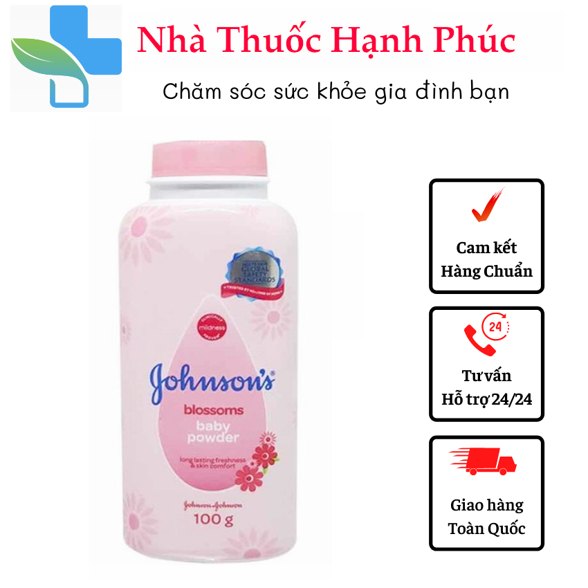 Phấn rôm Johnson Baby 65g giá rẻ chống hăm chống mồ hôi dùng cho bé trẻ em sơ người lớn, chống bết tóc Mộc Diệp Cosmetic