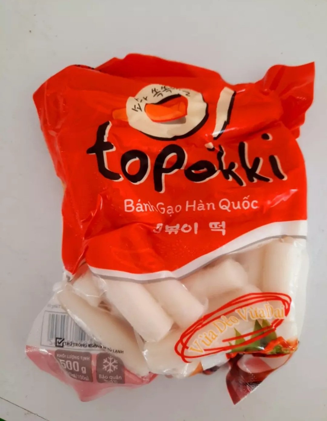 500g bánh gạo hàn quốc green food