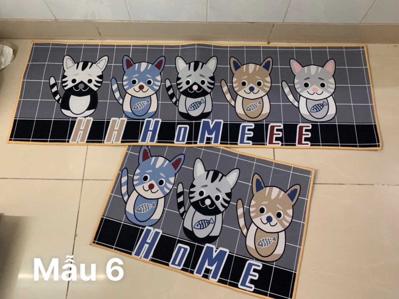 [HCM]BỘ ĐÔI THẢM BẾP GIÁ RẺ 40CM X 60CM VÀ 40CM X 120CM