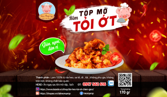 TÓP MỠ RIM MẮM TỎI ỚT_HEO ROPROP_HỦ