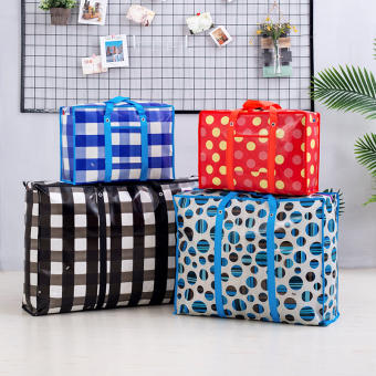 Túi dứa bạt đựng nhiều đồ có dây kéo - Túi vải bạt đựng quần áo nhiều size