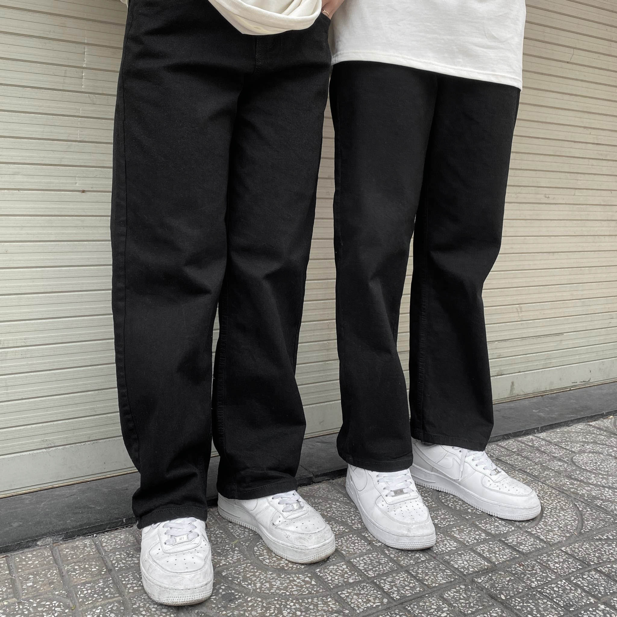 Quần ff black mystery baggy jeans