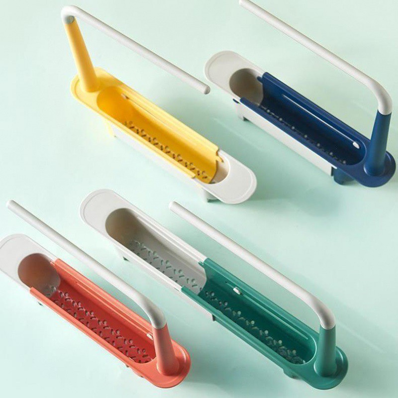 Kệ để bồn rửa chén có móc treo khăn thông minh/ giá để đồ rửa bát đa năng có móc treo khăn tiện dụng/ kệ gắn bồn để đồ rửa chén/ kệ gác bồn rửa bát có giá treo khăn